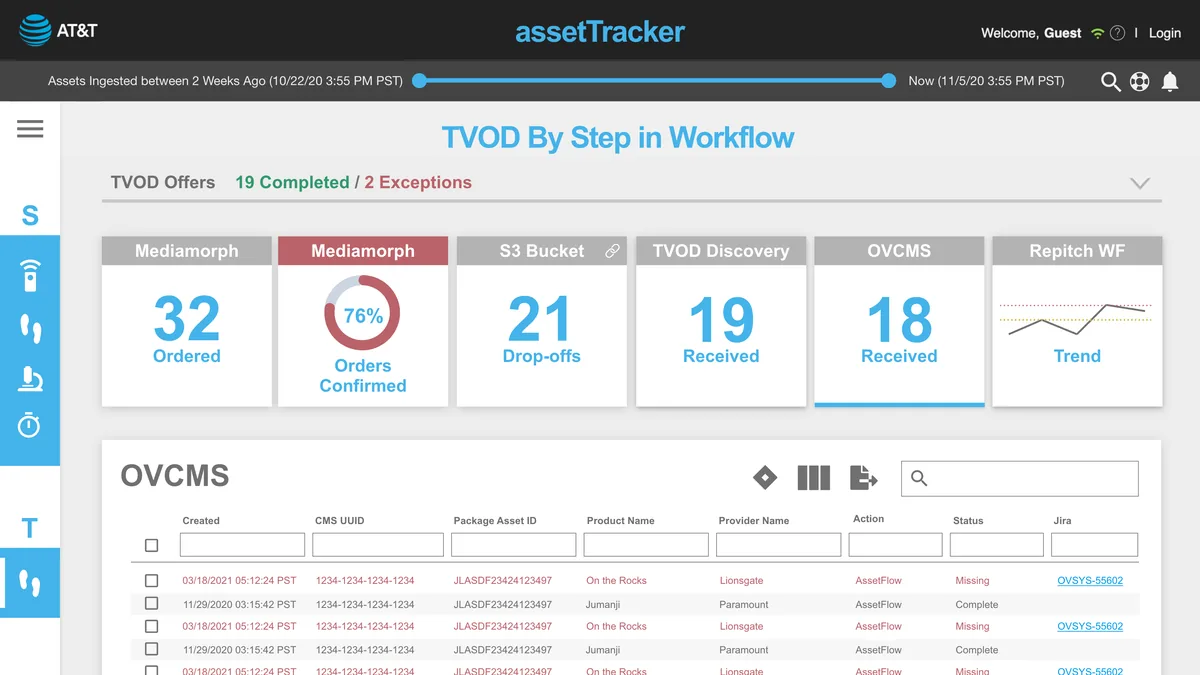 AssetTracker — dashboard screenshot