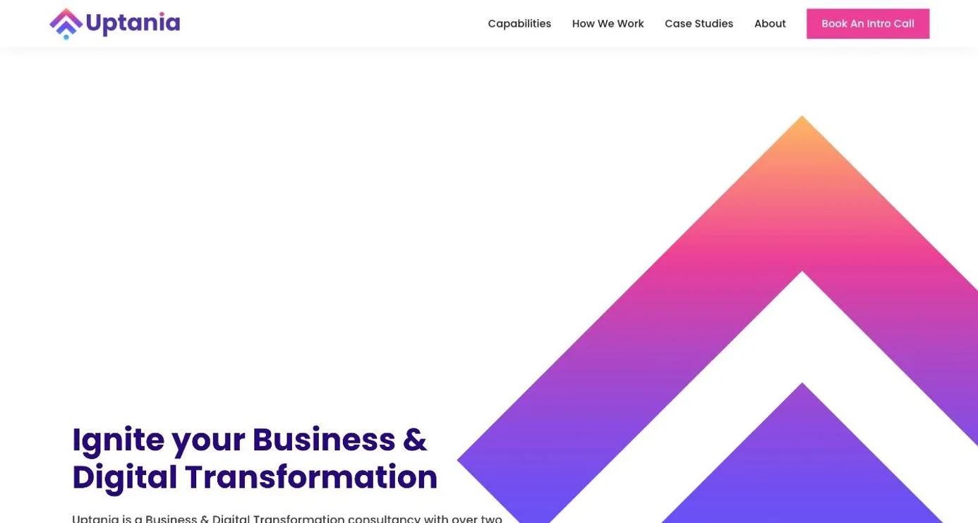 Uptania™ — homepage of the digital-transformation company site